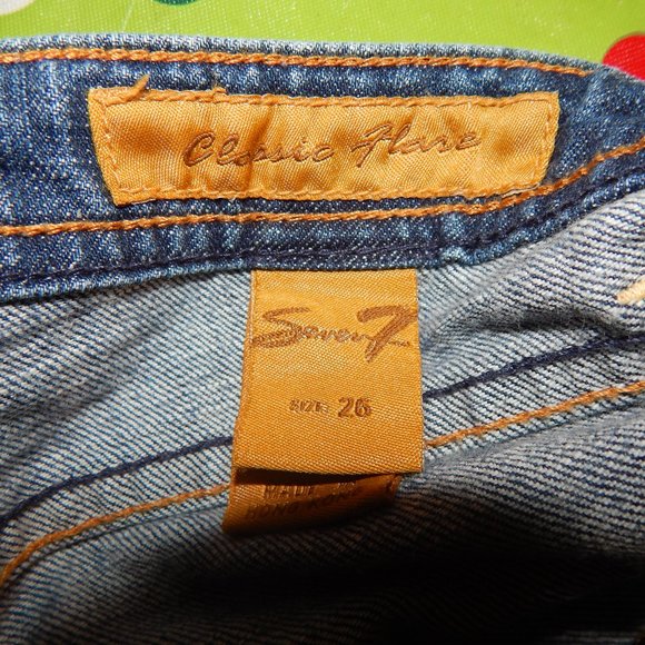 Seven 7-SIZE 26-DESIGNER SLIM BOOT CUT JEANS - Picture 2 of 14